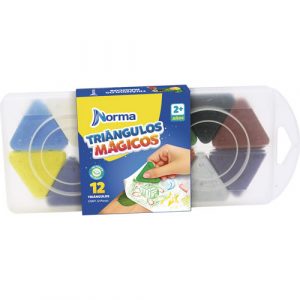 CRAYON TRIANGULOS MAGICOS 12PZAS NORMA