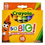 CRAYON EXTRAGRUESO SOBIG C18PZAS CRAYOLA (C098)