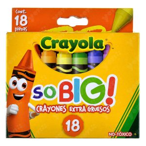 CRAYON EXTRAGRUESO SOBIG C18PZAS CRAYOLA (C098)