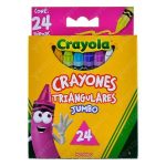 CAJA DE CRAYONES JUMBO TRIANGULARES C24PZAS CRAYOLA