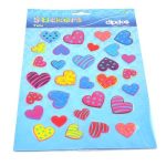 CALCOMANIA TELA CORAZONES