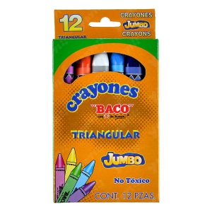 CRAYON TRIANGULAR JUMBO C12PZAS CY011 BACO (B000)