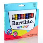 CRAYON JUMBO ESCOLAR C12PZAS 12J BARRILITO (B047)