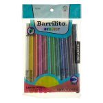 LAPICES DE CERA GIRABLES DE COLORES 12CTW BARRILITO (C047)