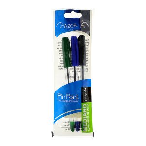 BOLIGRAFO C3PZAS 1.0MM TRANSPARENTE PIN POINT AZOR (B000)