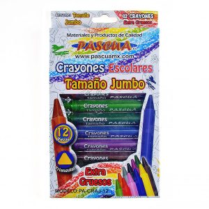 CRAYON JUMBO C12PZAS  REDONDO PA-CRAJ-12 PASCUA (B078)