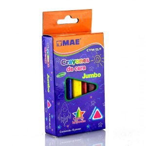 CRAYON JUMBO TRIANGULAR C12PZAS CYM-12JT MAE (B025)