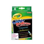 CAJA DE CRAYONES BORRABLES BRILLANTES C8PZAS CRAYOLA