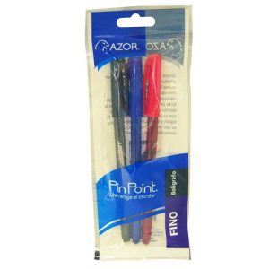 BLISTER C/3 BOLIGRAFOS 0.7MM PIN POINT AZOR